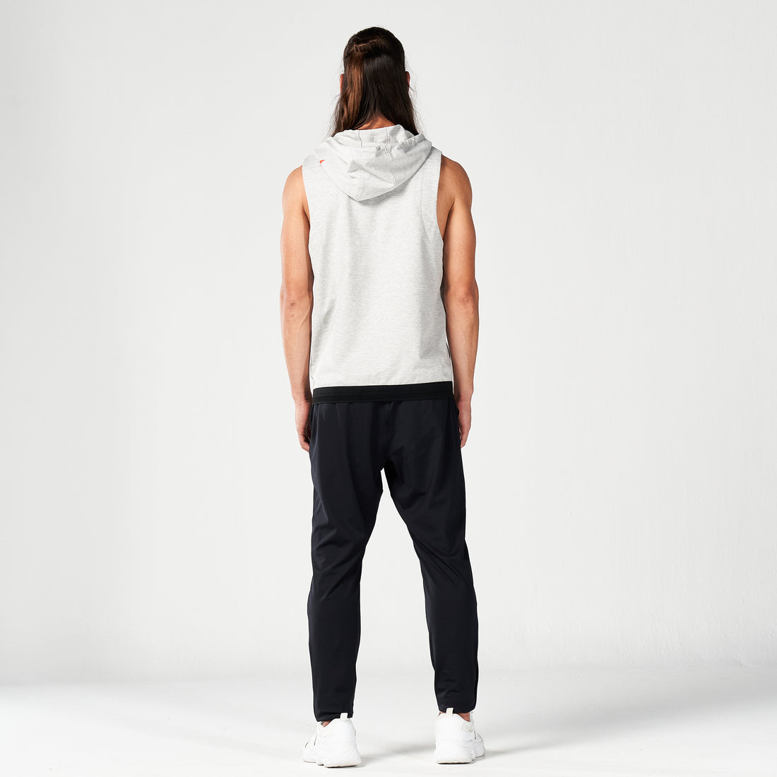 Code Hooded Tank - Grey Marl